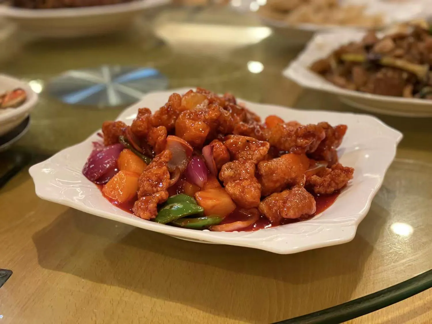 Sweet and Sour Pork at Gold Garden, Chinese Restaurant in Portland